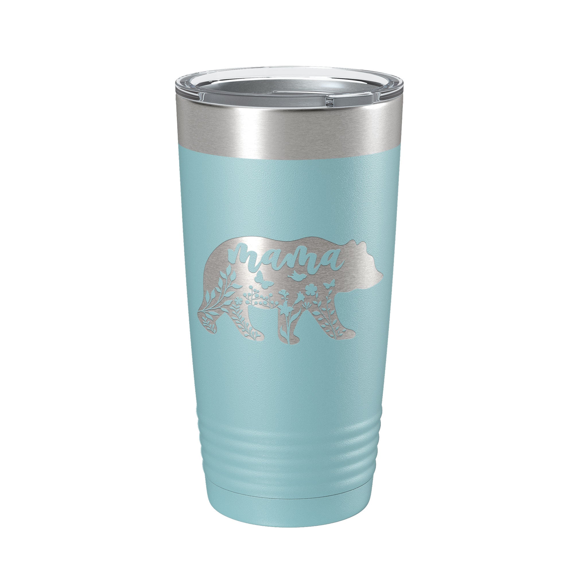 Mama Bear Tumbler Travel Mug Insulated Laser Engraved Coffee Cup Momma Mom Mother's Day Gift Cute 20 oz