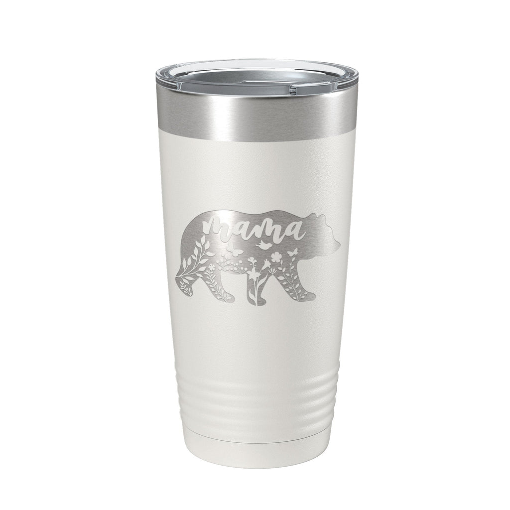 Mama Bear Tumbler Travel Mug Insulated Laser Engraved Coffee Cup Momma Mom Mother's Day Gift Cute 20 oz