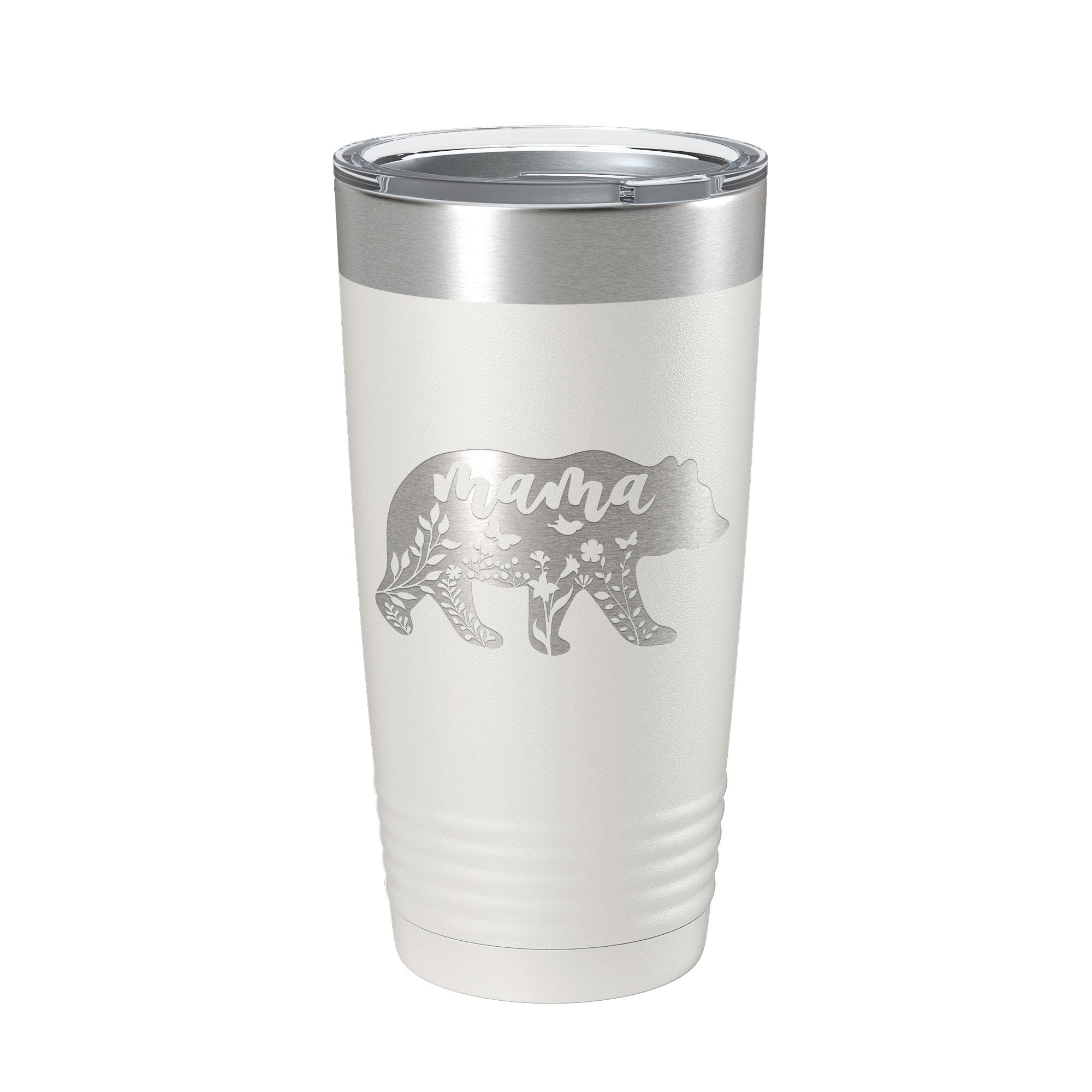 Mama Bear Tumbler Travel Mug Insulated Laser Engraved Coffee Cup Momma Mom Mother's Day Gift Cute 20 oz