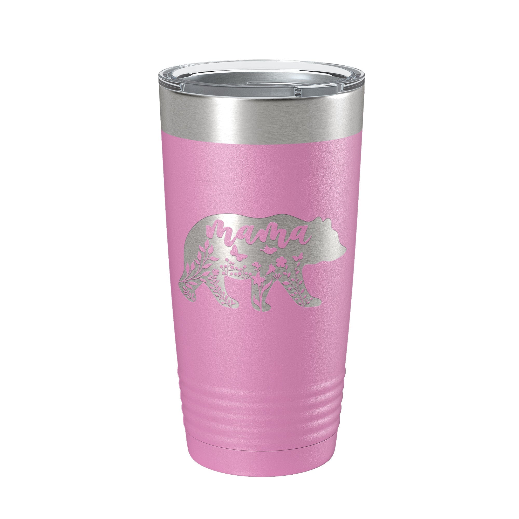 Mama Bear Tumbler Travel Mug Insulated Laser Engraved Coffee Cup Momma Mom Mother's Day Gift Cute 20 oz