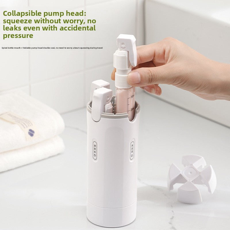 Four-In-One Travel Dispensing Bottle