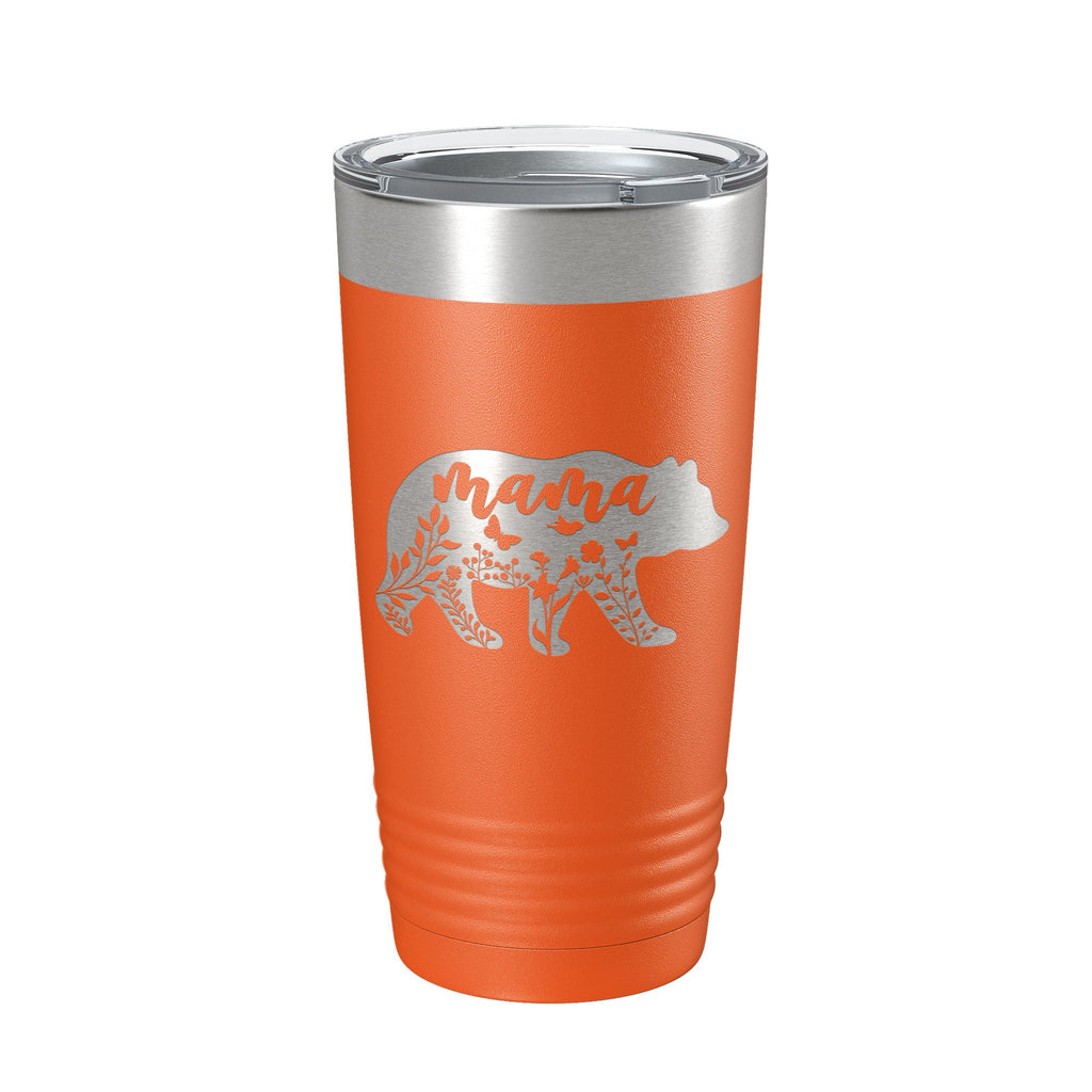 Mama Bear Tumbler Travel Mug Insulated Laser Engraved Coffee Cup Momma Mom Mother's Day Gift Cute 20 oz