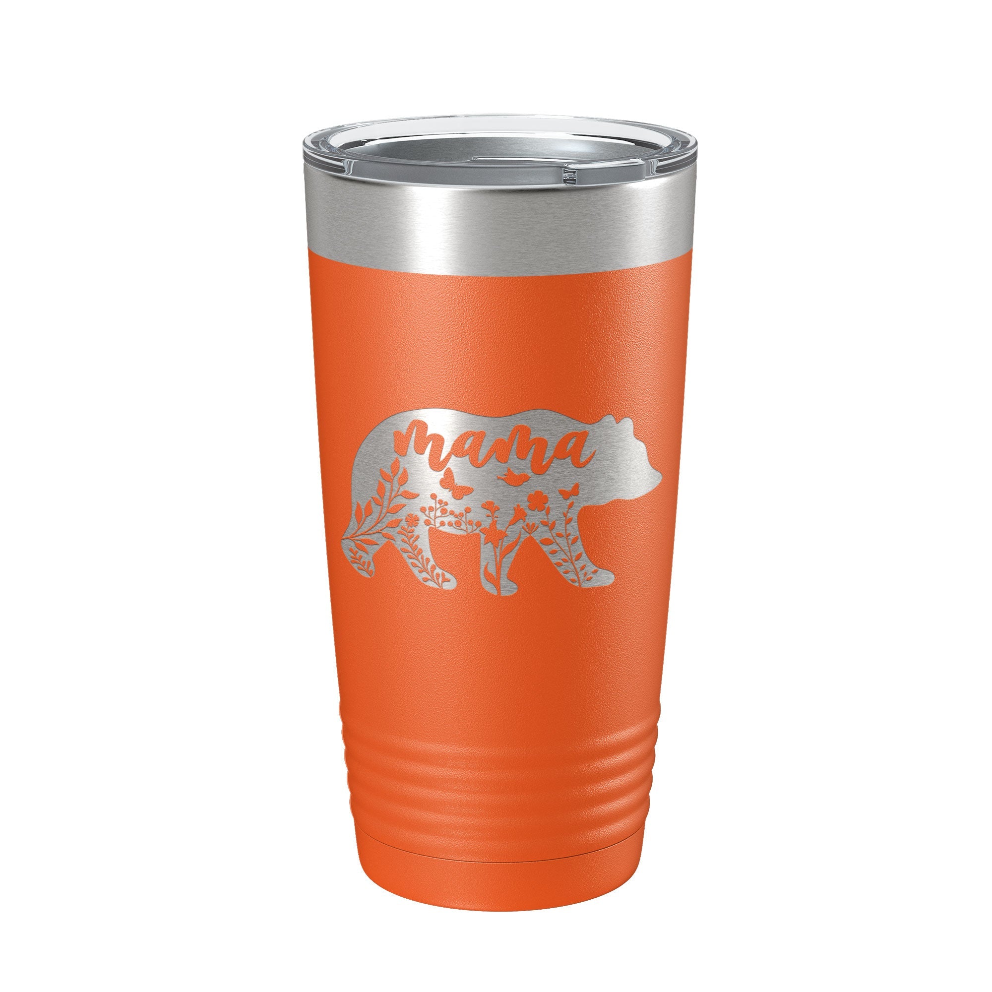 Mama Bear Tumbler Travel Mug Insulated Laser Engraved Coffee Cup Momma Mom Mother's Day Gift Cute 20 oz