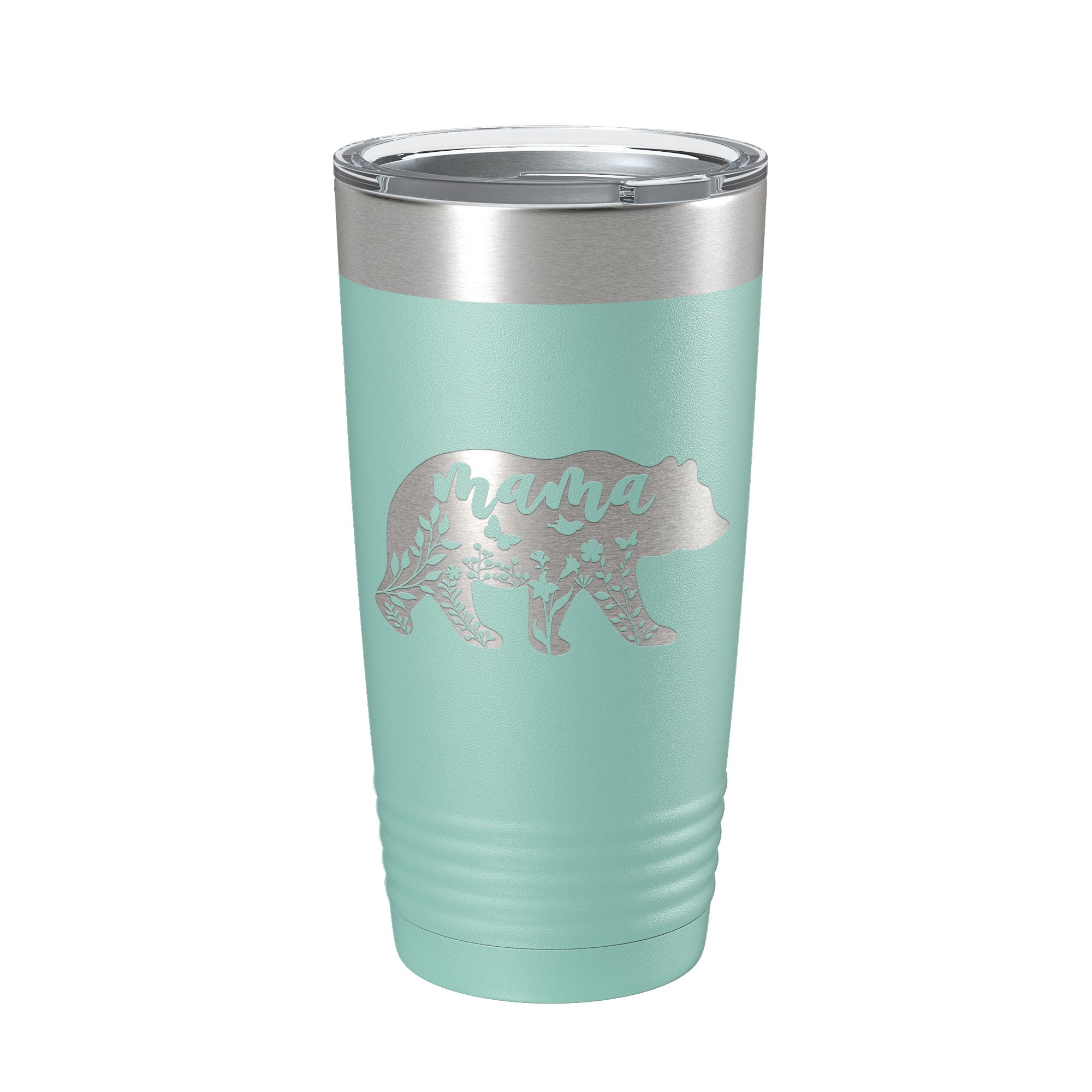 Mama Bear Tumbler Travel Mug Insulated Laser Engraved Coffee Cup Momma Mom Mother's Day Gift Cute 20 oz