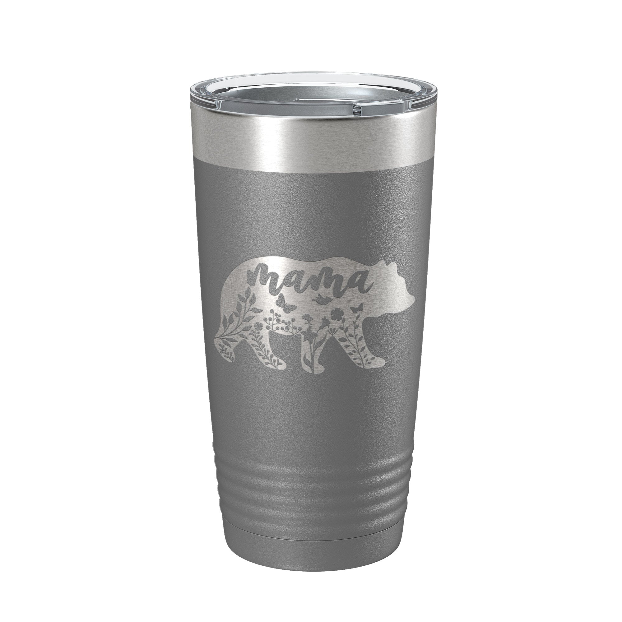 Mama Bear Tumbler Travel Mug Insulated Laser Engraved Coffee Cup Momma Mom Mother's Day Gift Cute 20 oz