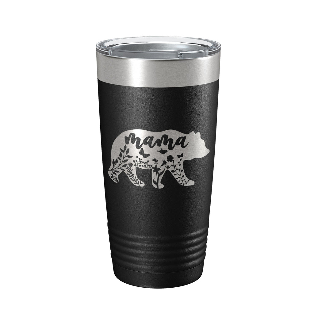 Mama Bear Tumbler Travel Mug Insulated Laser Engraved Coffee Cup Momma Mom Mother's Day Gift Cute 20 oz