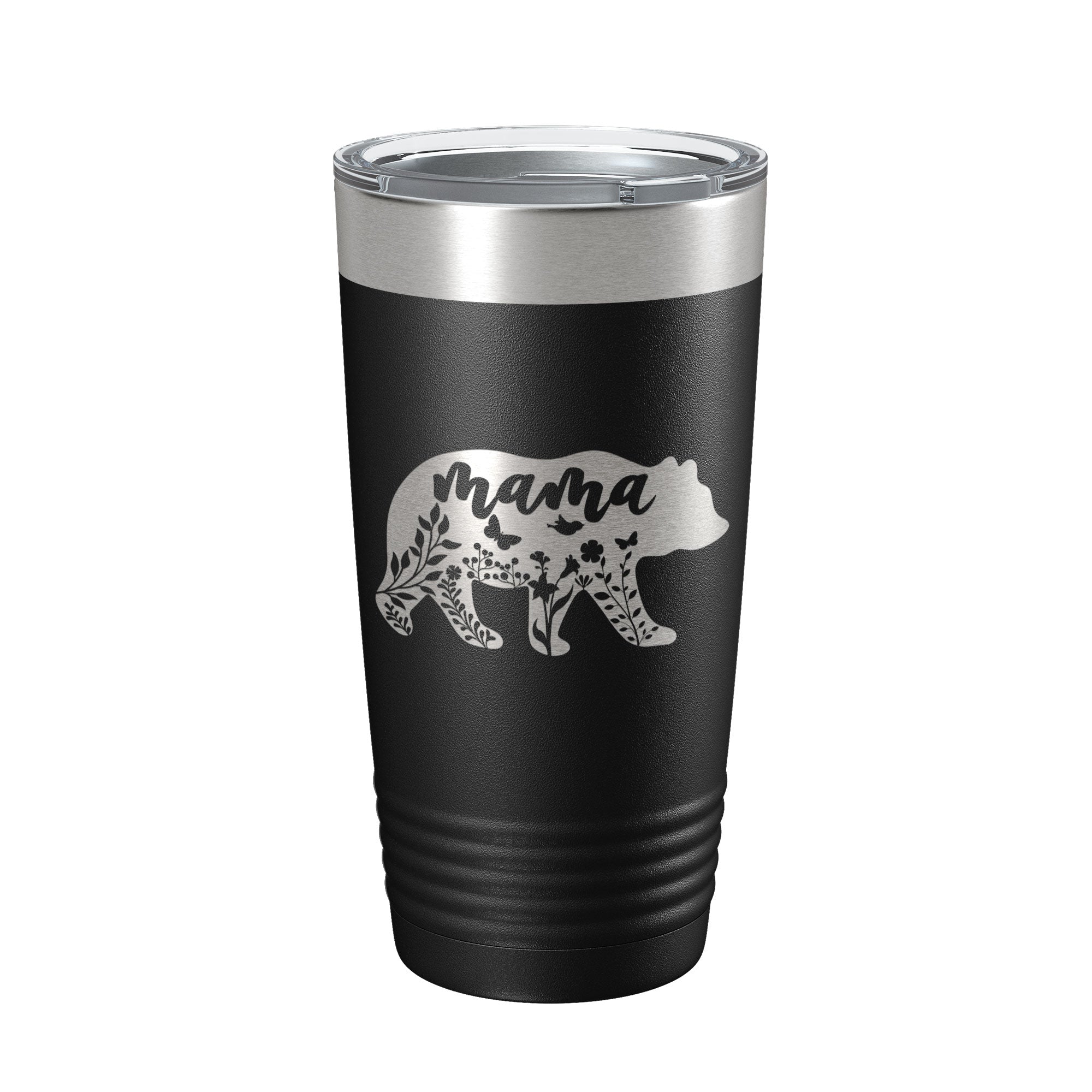 Mama Bear Tumbler Travel Mug Insulated Laser Engraved Coffee Cup Momma Mom Mother's Day Gift Cute 20 oz