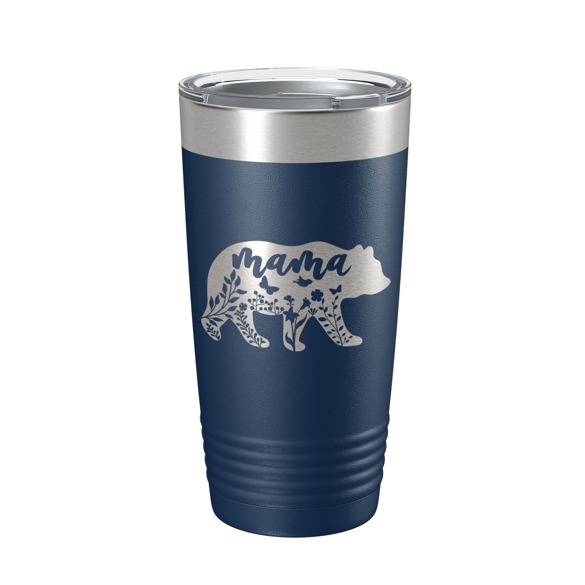 Mama Bear Tumbler Travel Mug Insulated Laser Engraved Coffee Cup Momma Mom Mother's Day Gift Cute 20 oz